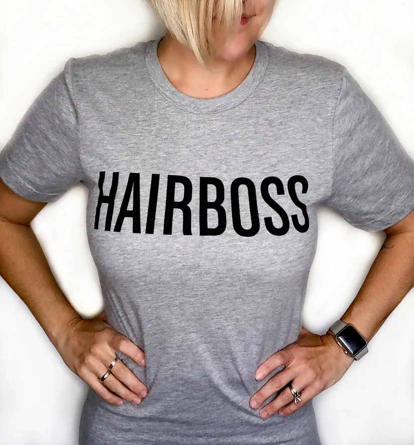 HAIRBOSS Athletic Gray Shirts