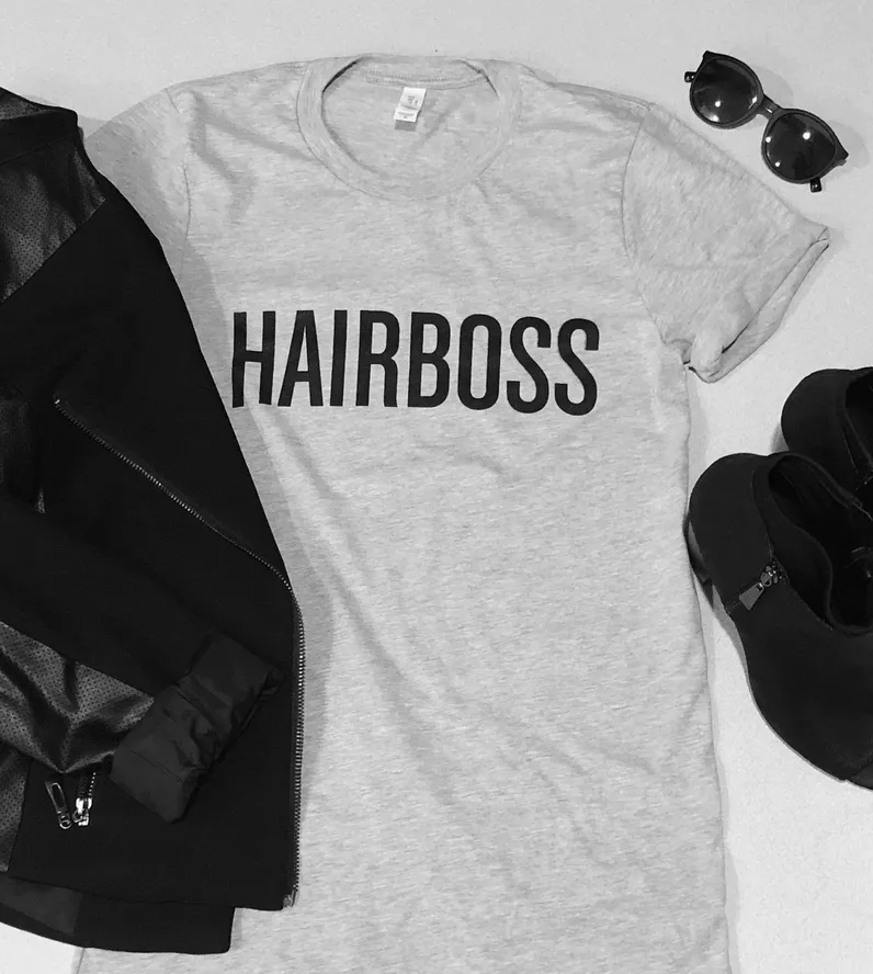 HAIRBOSS Athletic Gray Shirts